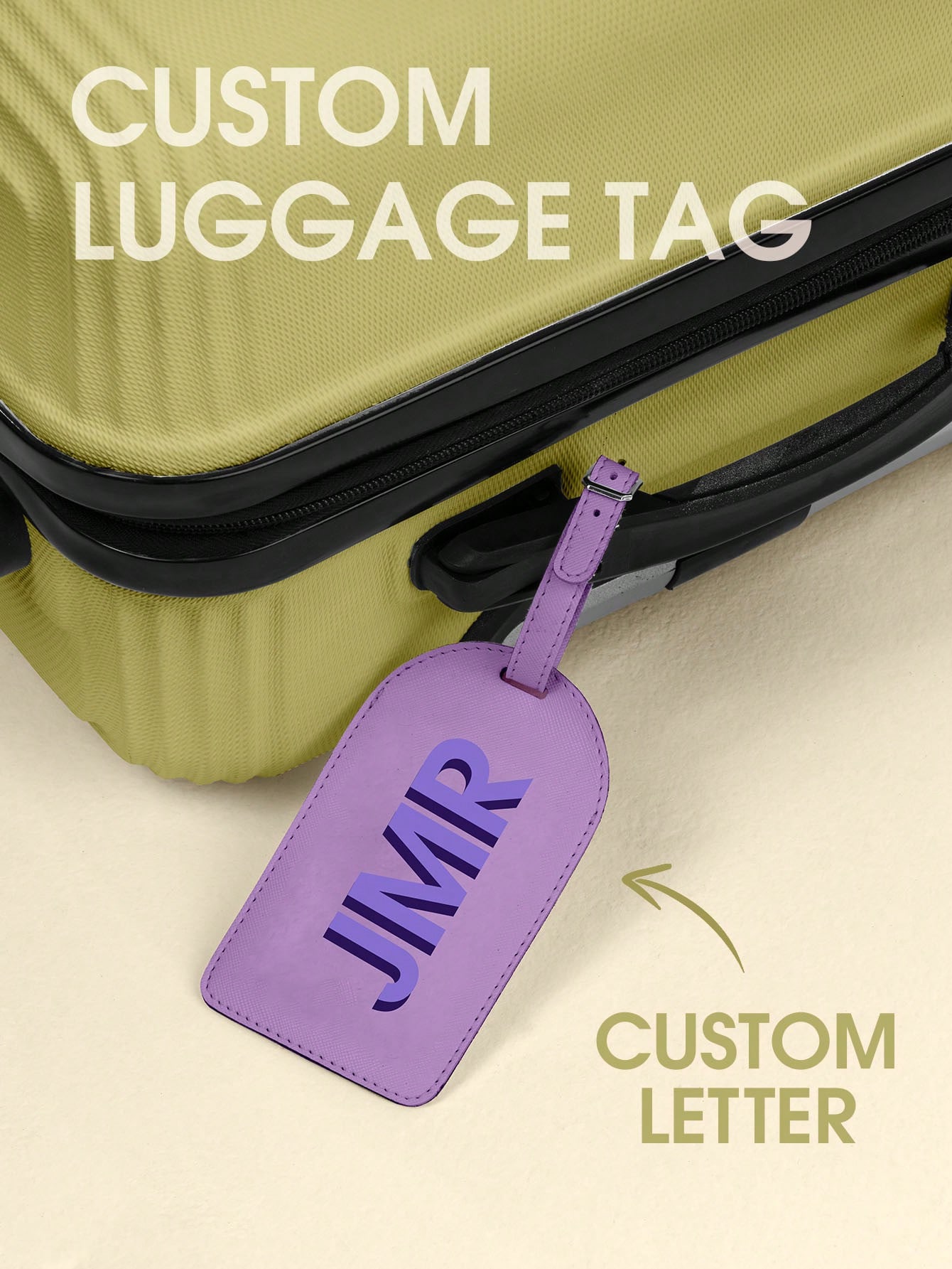 Travel Packing Cube - Personalizowana zawieszka do bagażu z inicjałem,