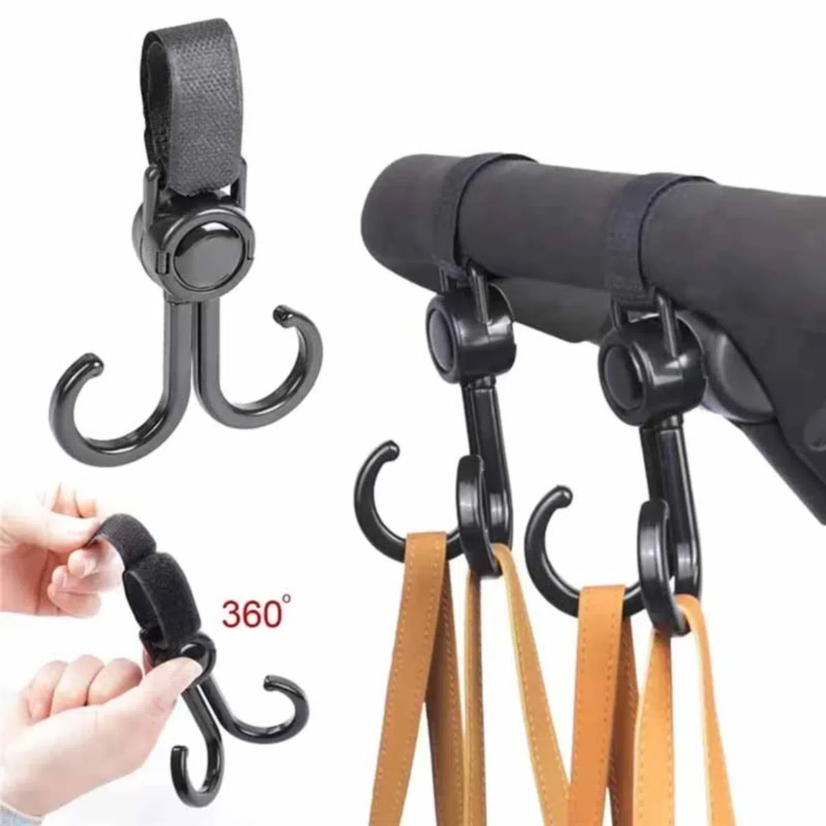 Travel Accessories For 1 Year Old - Obrotowe podwójne haczyki Akcesoria podróżne do