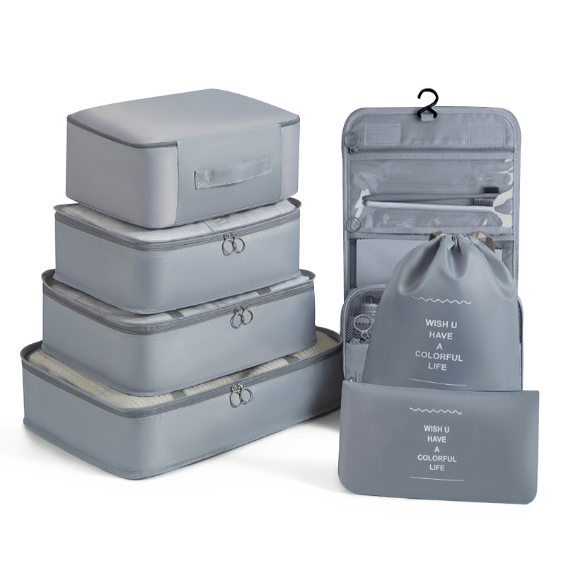 Travel Accessories Packing Cubes - Zestaw organizerów podróżnych do akademika, wielokomorowe