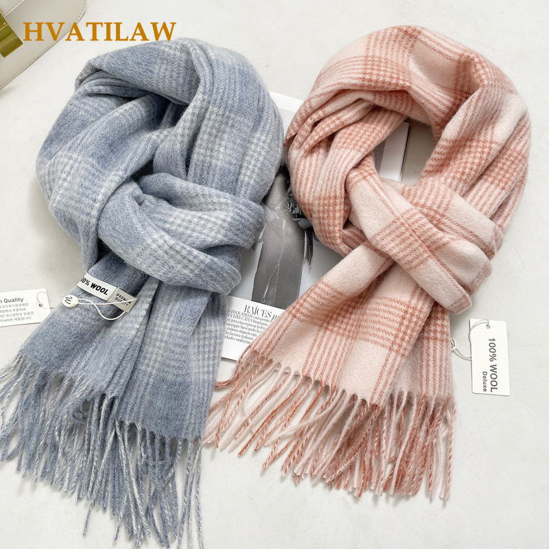 Travel Accessories High End - Zimowy ciepły szalik ze 100% czystej