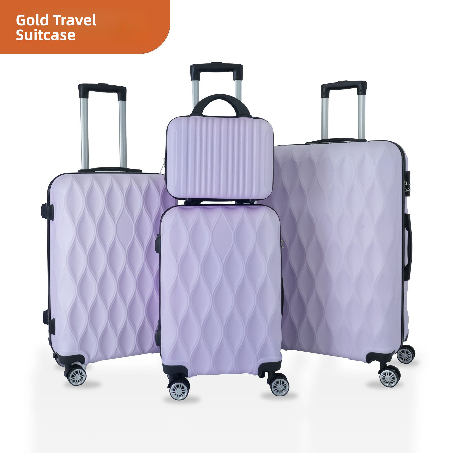 Travel Packing Cube - Czteroczęściowy zestaw walizek z ABS, uniwersalne
