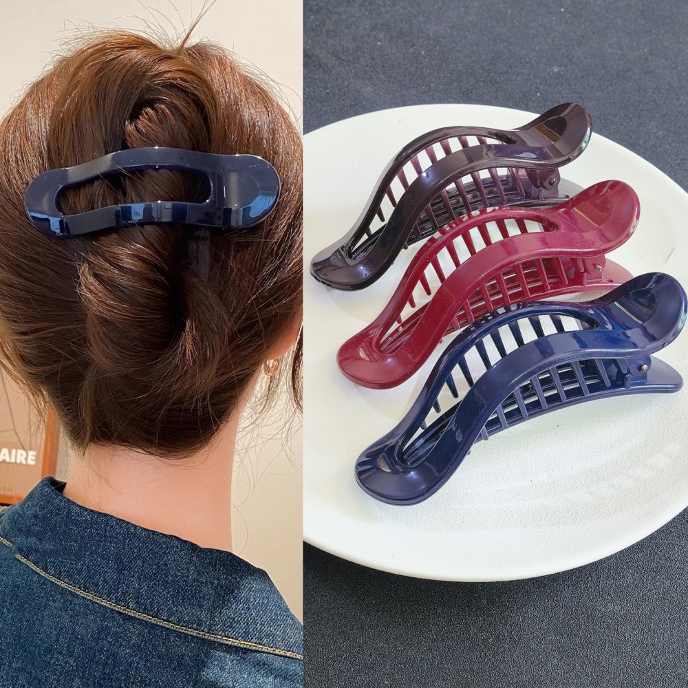 Travel Accessories Aesthetic - Duże płaskie klamry do włosów typu