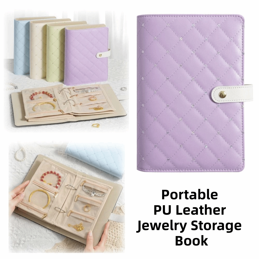 Travel Jewellery & Accessories Organiser - Przenośny organizer na biżuterię z przezroczystymi