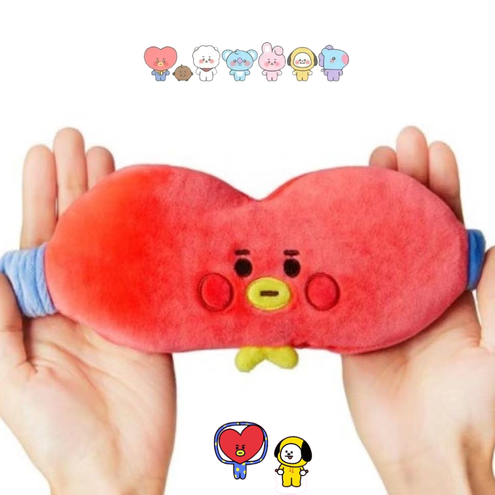 Travel Accessories Unisex - Maska na oczy BT21, urocza pluszowa