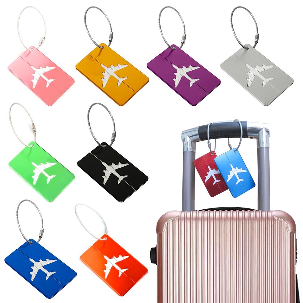 Travel Accessories Pack - Aluminiowe etykiety na bagaż podróżny walizki