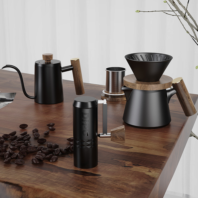 Portable Travel Kettle - Luksusowy zestaw do kawy DHPO z