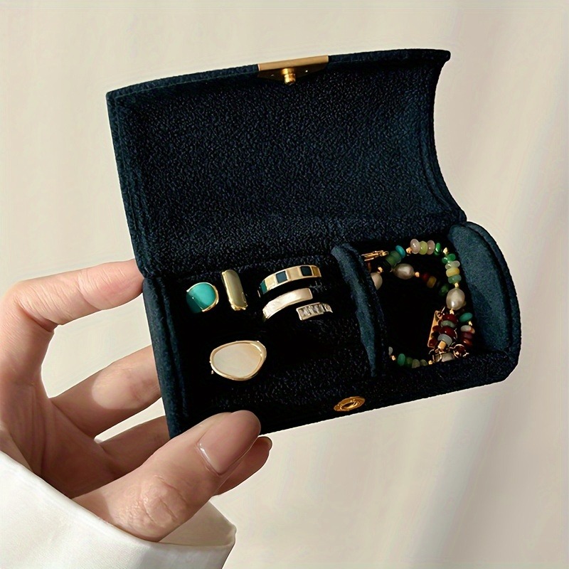 Travel Jewellery & Accessories Organiser - Luksusowe aksamitne pudełko na biżuterię dla