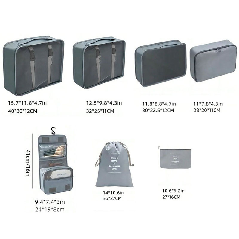 Zestaw organizerów podróżnych  – Travel Accessories Packing Cubes recenzja i cena