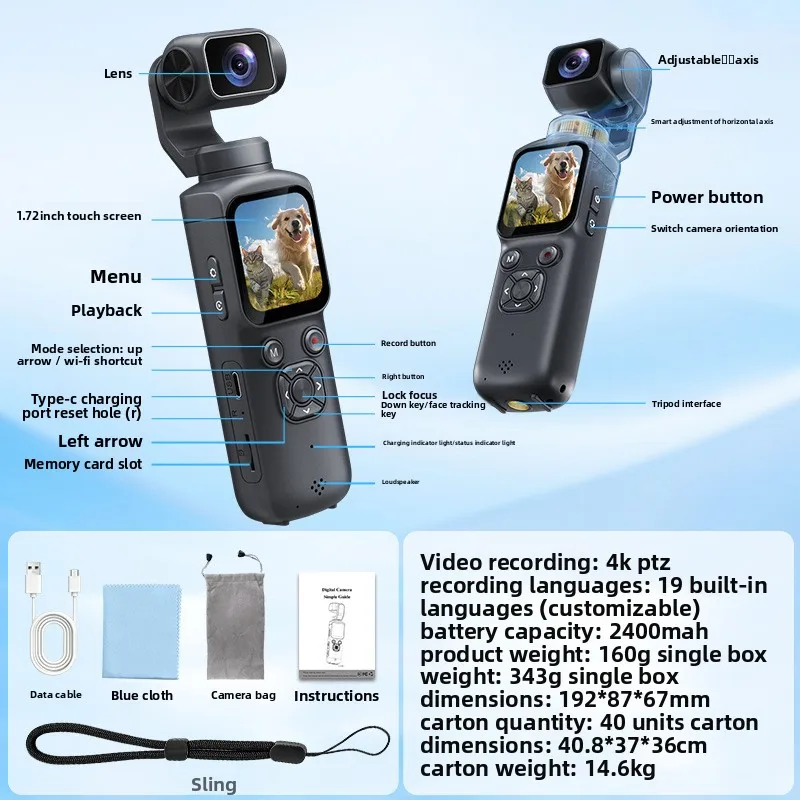 Przenośny kieszonkowy aparat c – Travel Vlog Accessories recenzja i cena