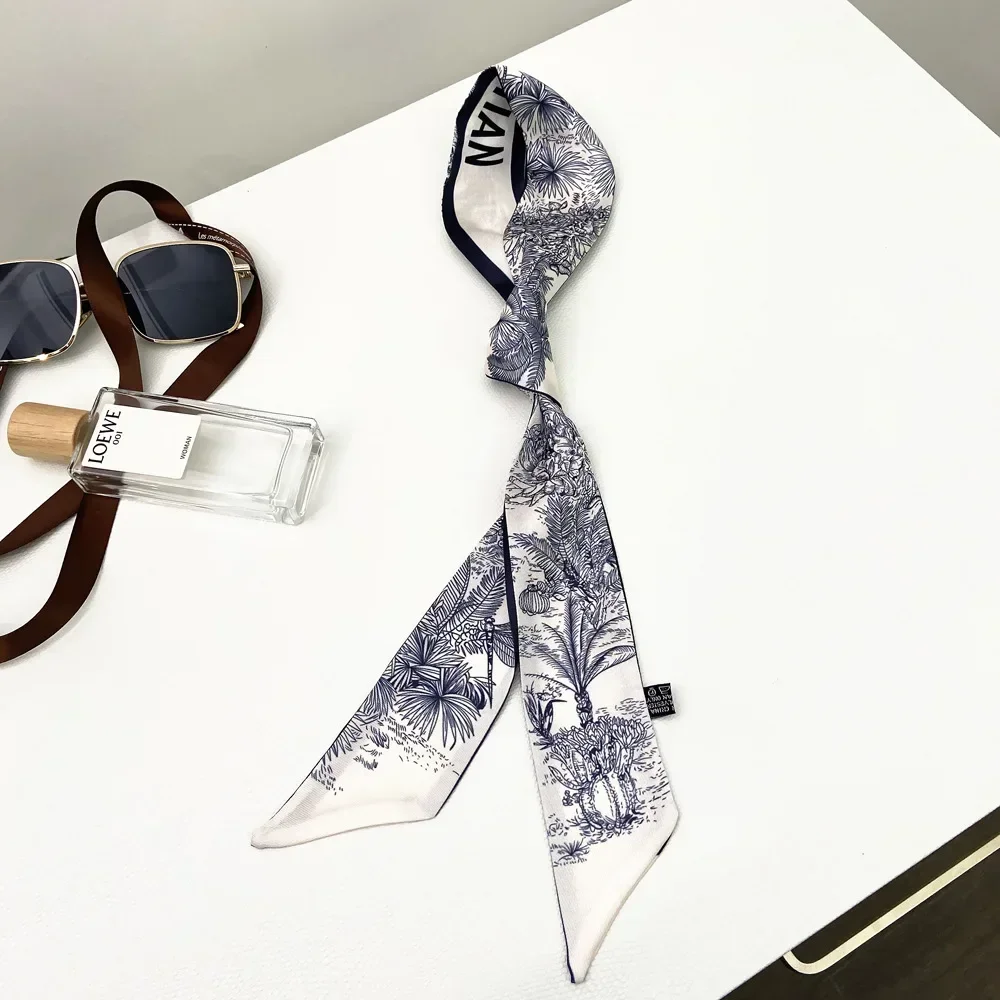 Długi szal z wstążki, jedwabna – Travel Accessories Aesthetic recenzja i cena