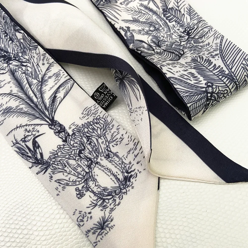 Długi szal z wstążki, jedwabna – Travel Accessories Aesthetic recenzja i cena