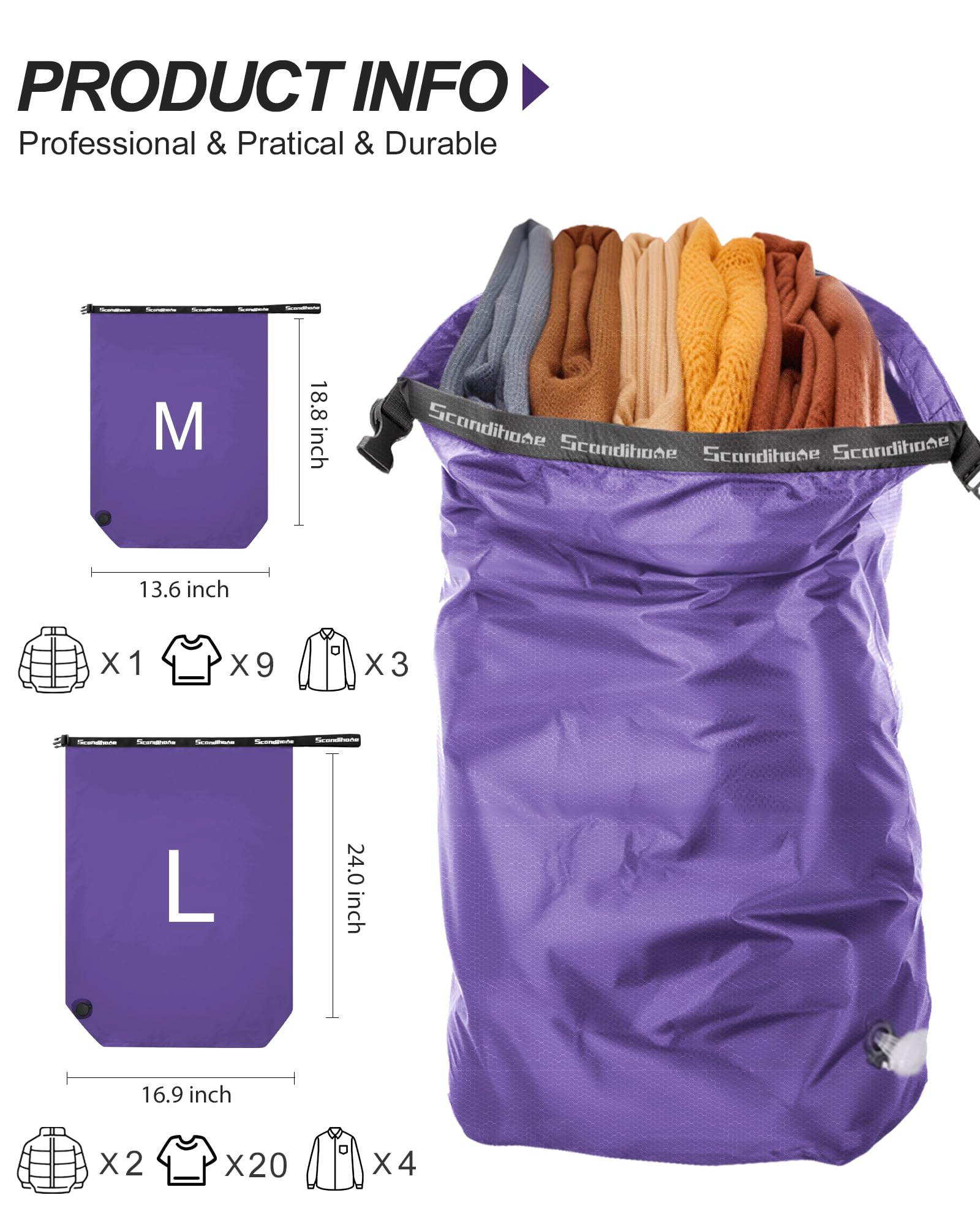 Wodoszczelna torba kompresyjna – Travel Accessories Packing Cubes recenzja i cena