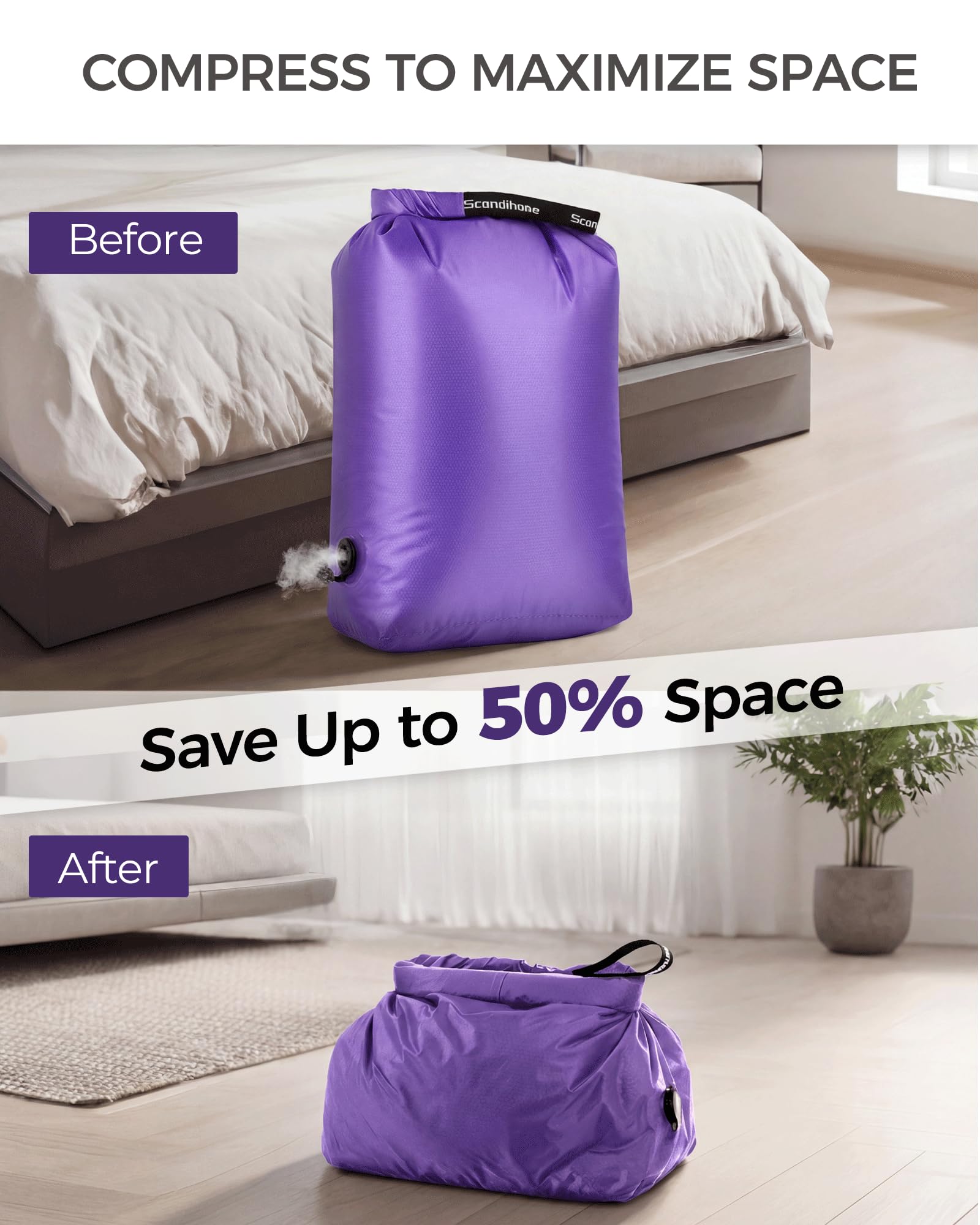 Wodoszczelna torba kompresyjna – Travel Accessories Packing Cubes recenzja i cena