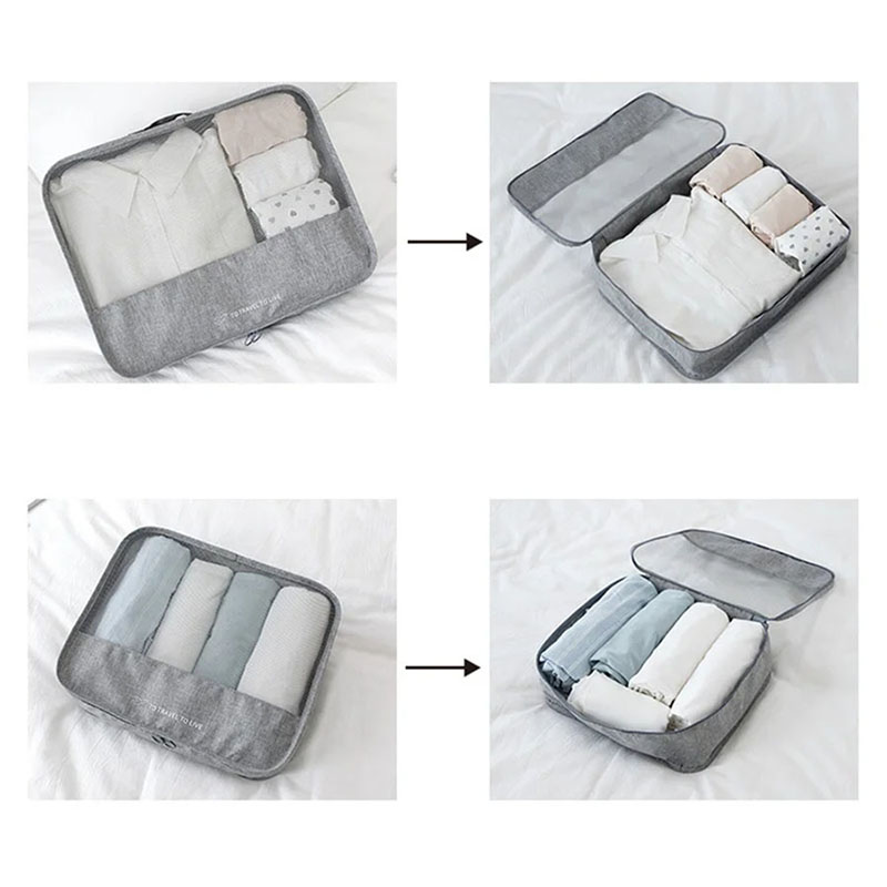 7-częściowy zestaw kostek do p – Travel Accessories Packing Cubes recenzja i cena