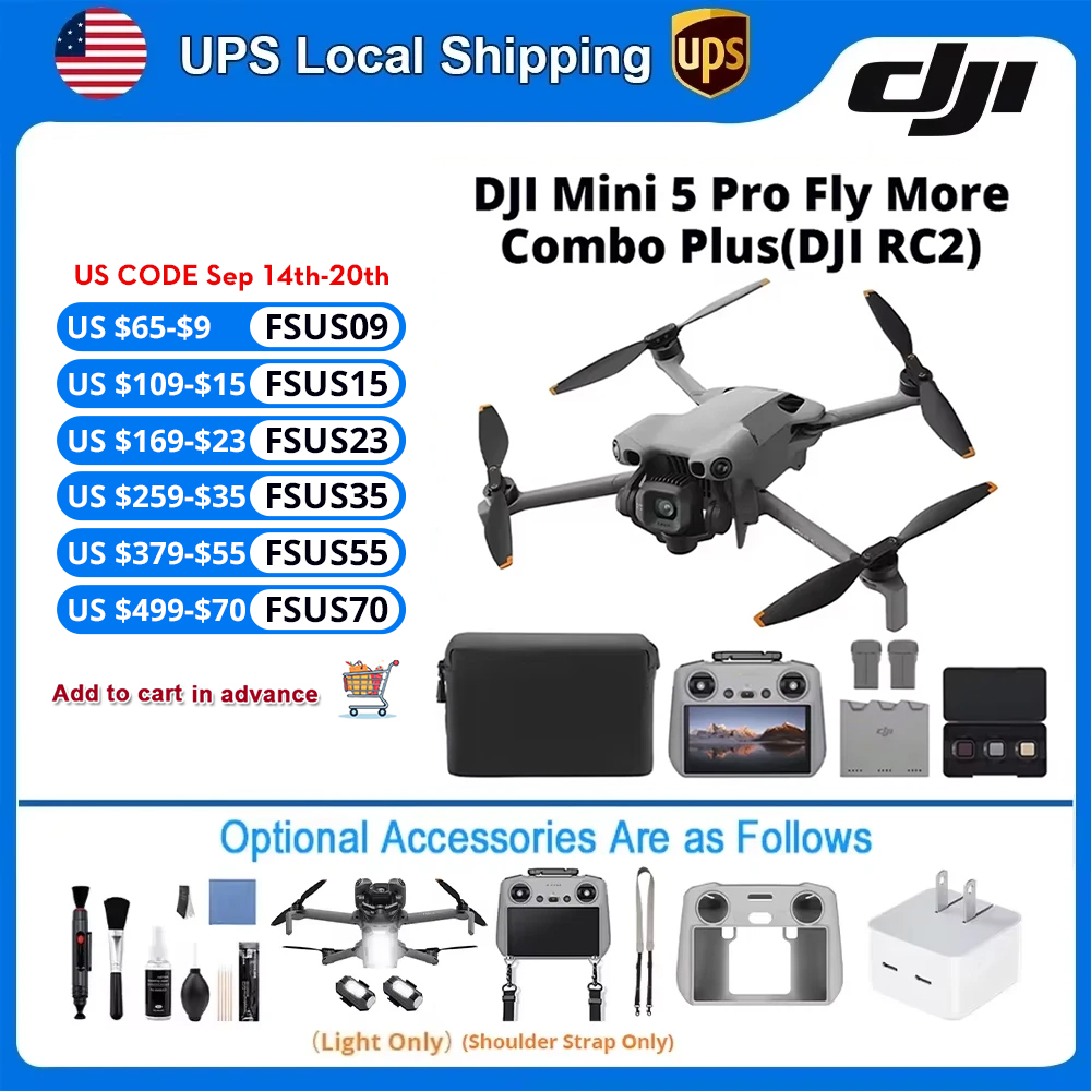 Drony DJI z kamerą |   Mini 5  – Travel Vlog Accessories recenzja i cena