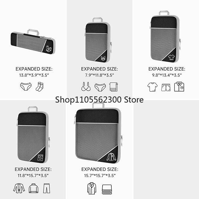Zestaw Kompresyjnych Saszetek  – Travel Accessories Packing Cubes recenzja i cena