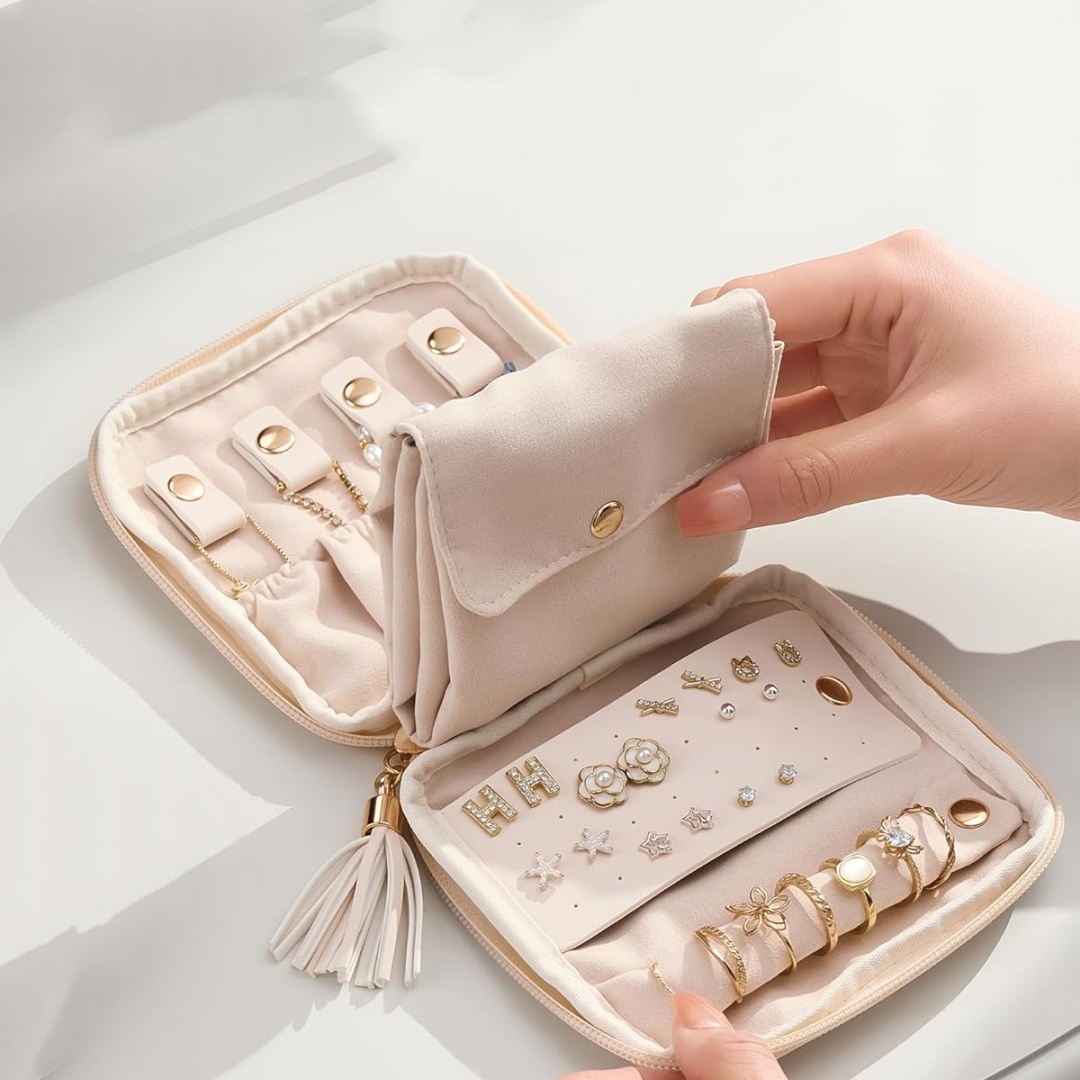 Miękki organizer na biżuterię, – Travel Jewellery & Accessories Organiser recenzja i cena