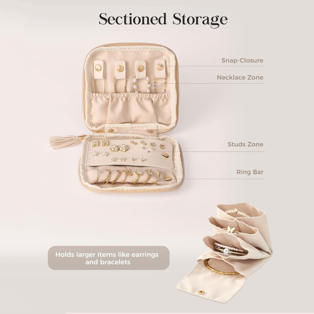 Miękki organizer na biżuterię, – Travel Jewellery & Accessories Organiser recenzja i cena