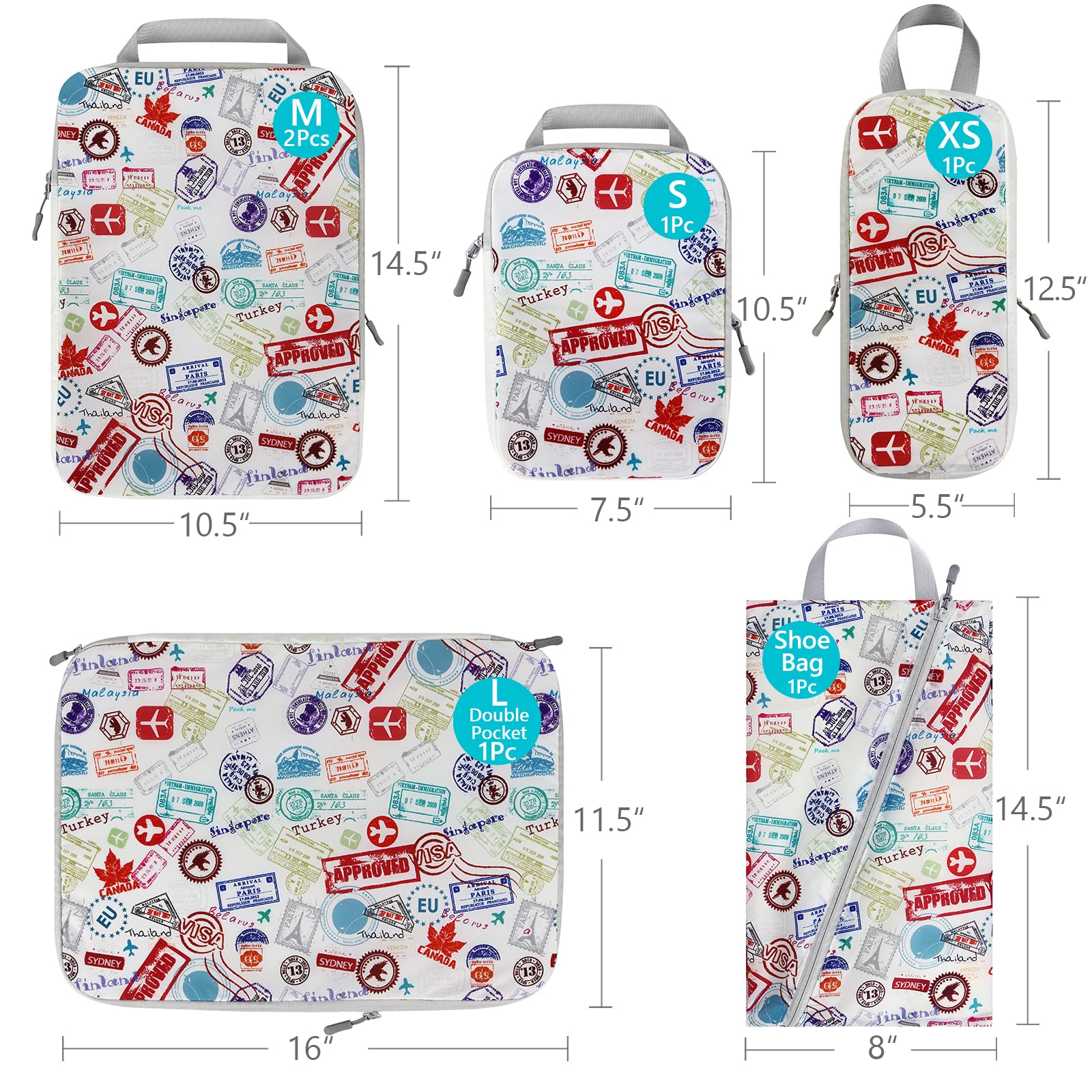 4/6 szt. Podróżne kostki do pa – Travel Accessories Packing Cubes recenzja i cena