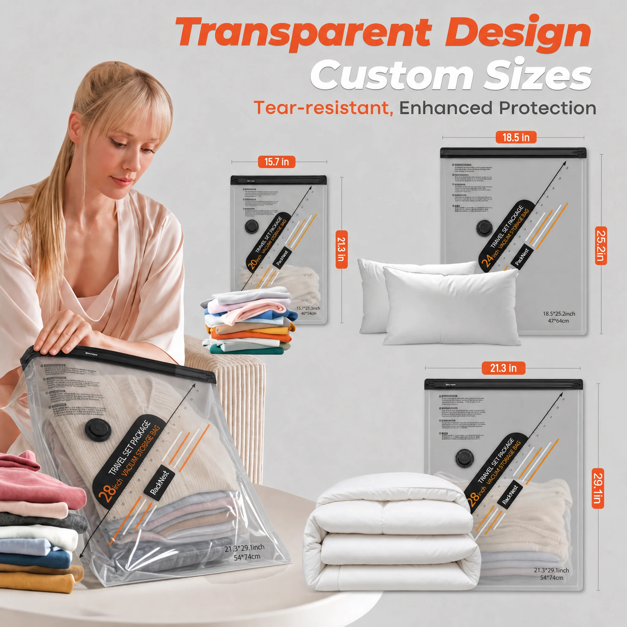Kompresyjne worki do pakowania – Travel Accessories Packing Cubes recenzja i cena