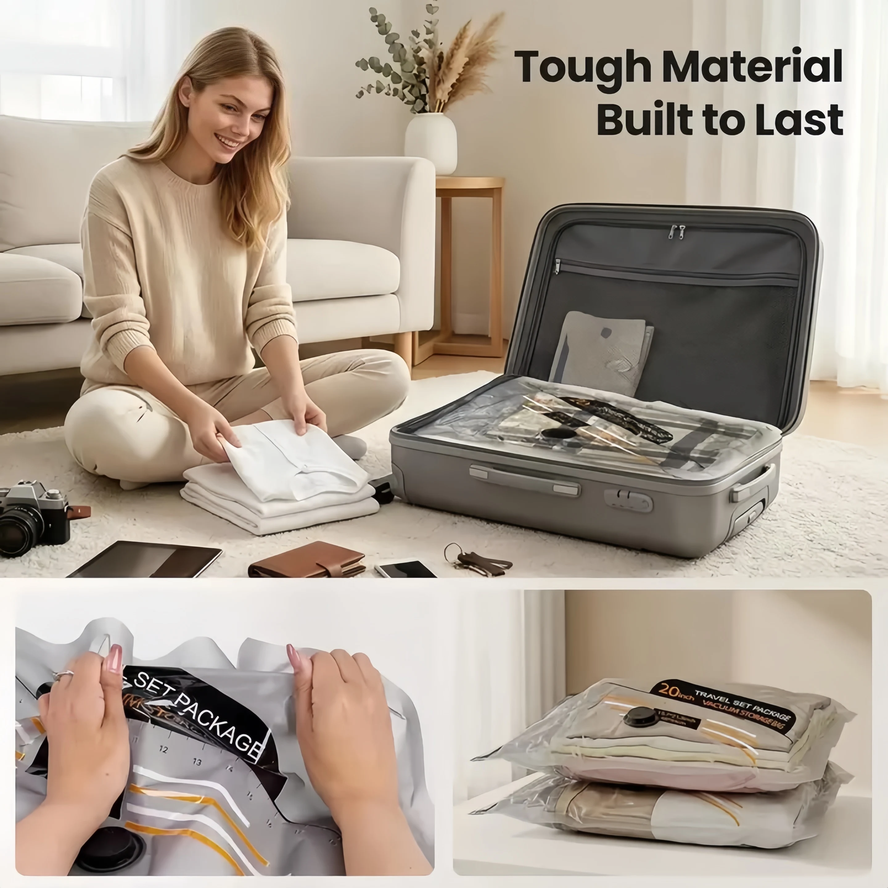 Kompresyjne worki do pakowania – Travel Accessories Packing Cubes recenzja i cena