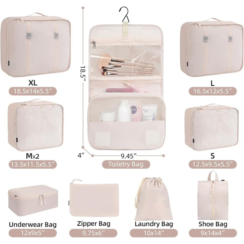 Zestaw/8 szt. Zestaw/10 szt. K – Travel Accessories Packing Cubes recenzja i cena