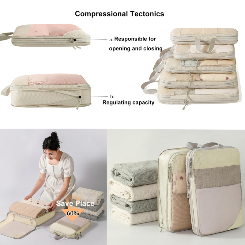 5 szt. Kompresyjne kostki do p – Travel Accessories Packing Cubes recenzja i cena