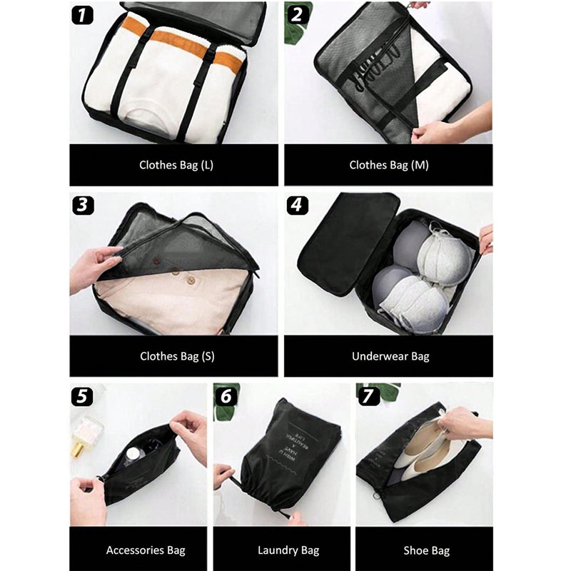 9 szt. Organizerów podróżnych  – Travel Accessories Packing Cubes recenzja i cena