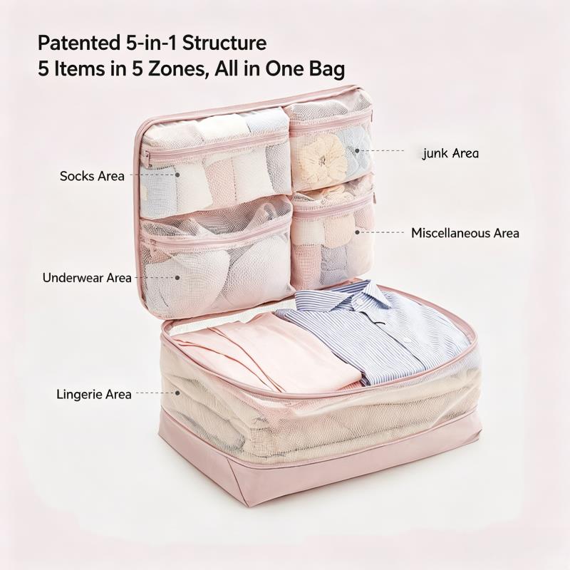Kompresyjne kostki do pakowani – Travel Accessories Packing Cubes recenzja i cena
